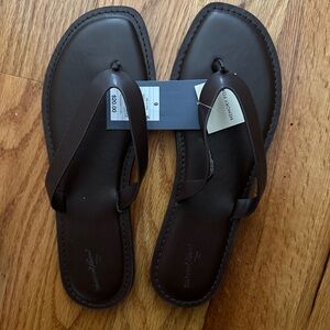 NWT Brown Flip Flops